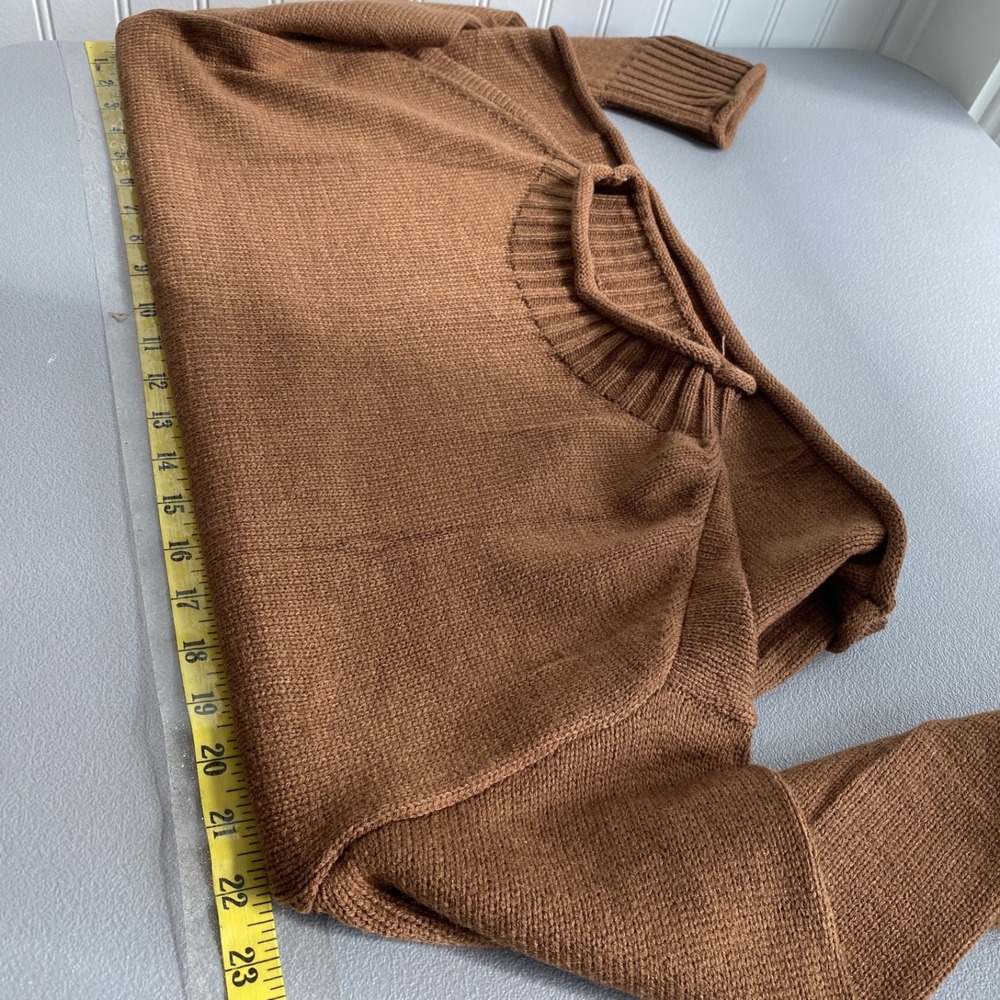 Unbranded Womens Roll Neck Sweater Size S Oversized Relaxed Fisherman Heritage - Picture 8 of 10